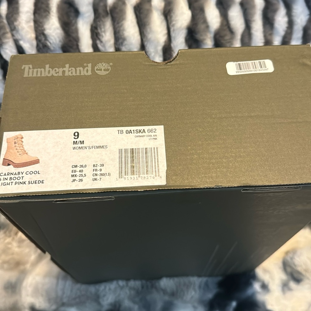 Timberland Carnaby Cool 6 Inch Light Pink Suede Boots Size 9M Worn Once - Picture 2 of 10